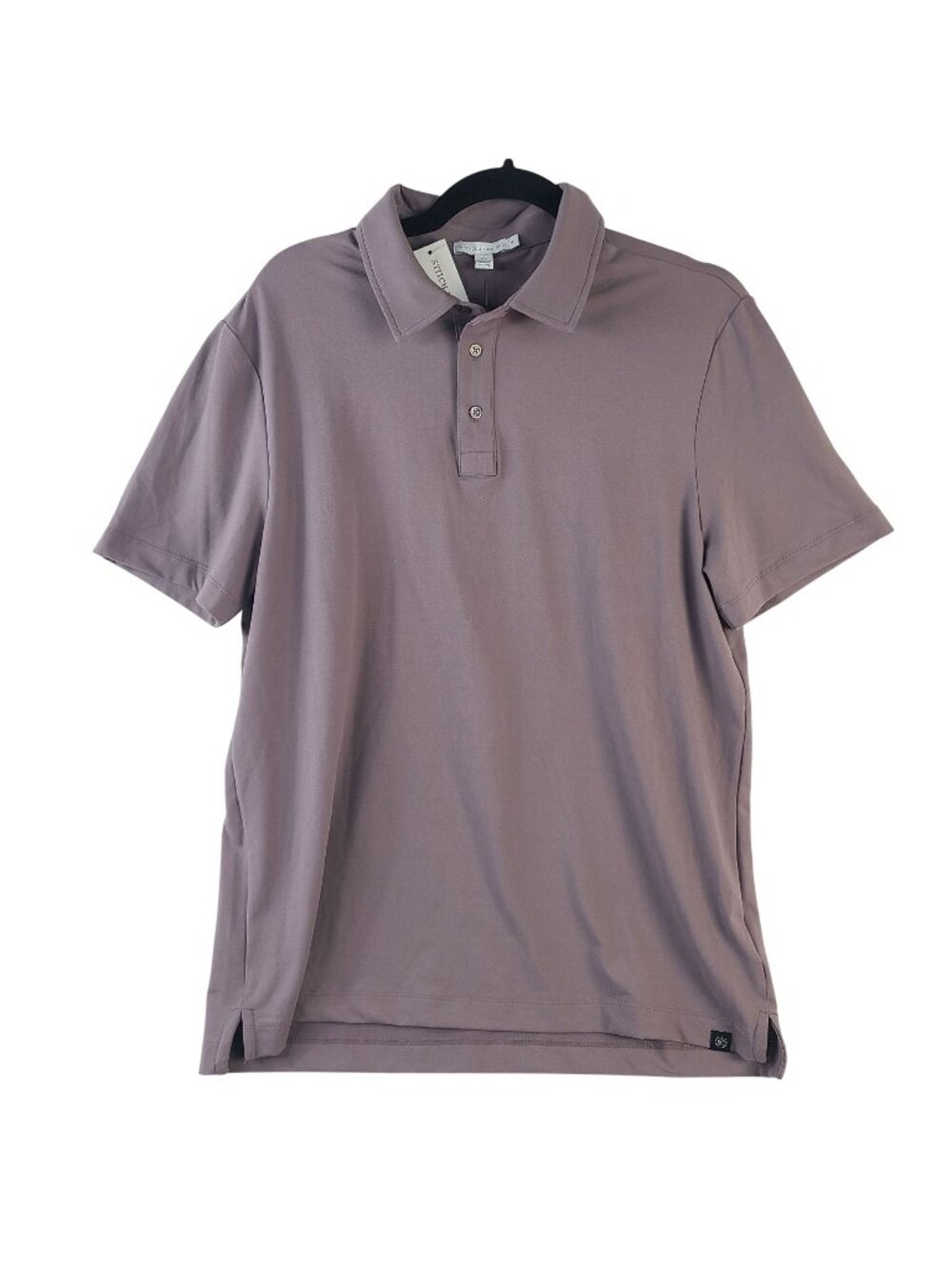 NEW Threads 4 Thought Henrique Luxe Jersey Polo Shirt Purple Sz M